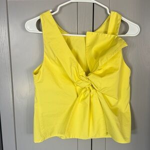 Zara yellow top with a bow